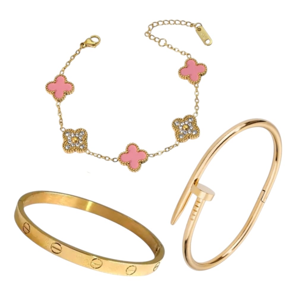 Trendy Armbandset – 3-teilig | Stilvoll & vielseitig
