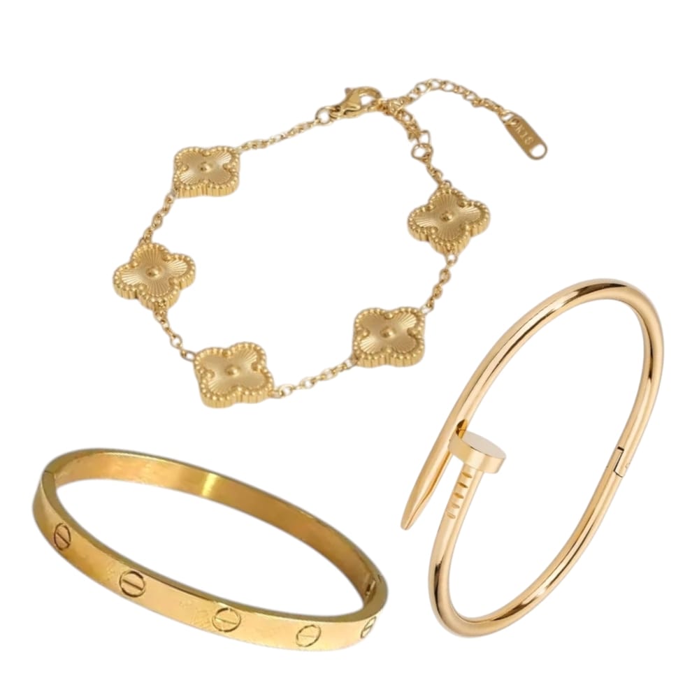 Trendy Armbandset – 3-teilig | Stilvoll & vielseitig