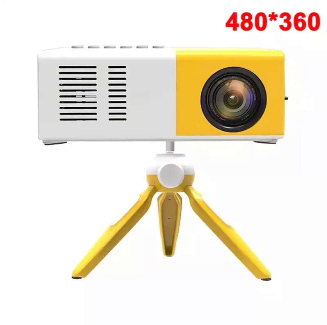 Devako HD Mini-Projektor - 1080P HD, 1000 Lumen, flere tilslutninger, fjernbetjening inkluderet