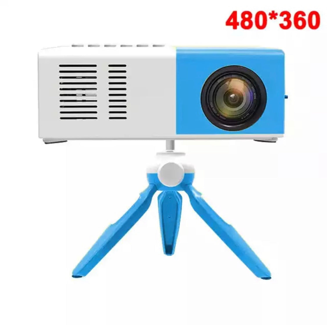 Devako HD Mini-Projektor - 1080P HD, 1000 Lumen, flere tilslutninger, fjernbetjening inkluderet