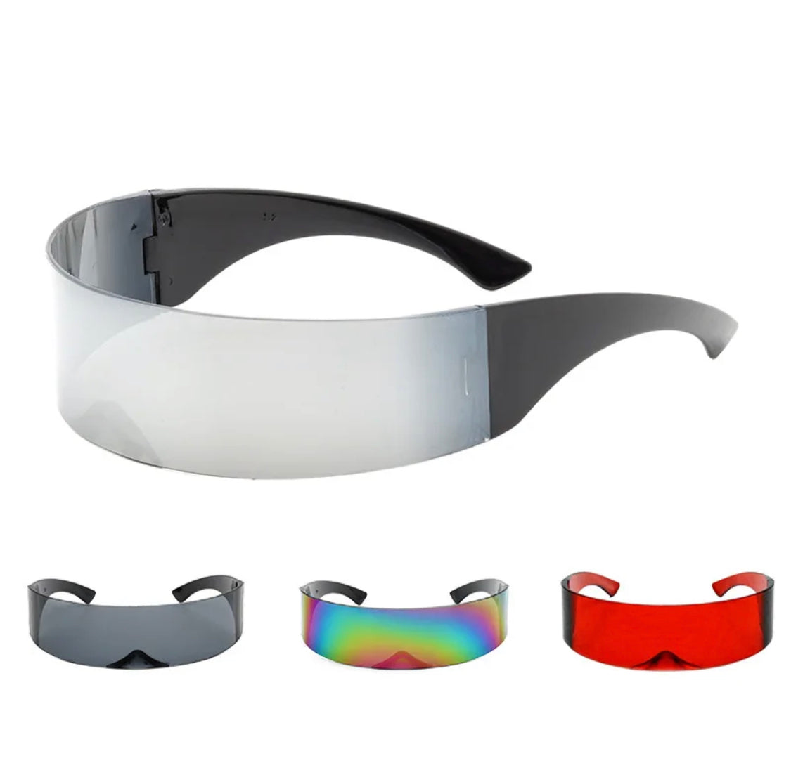 Devako Retro Rave Glasses - Randlose Brille für Partys & Raves
