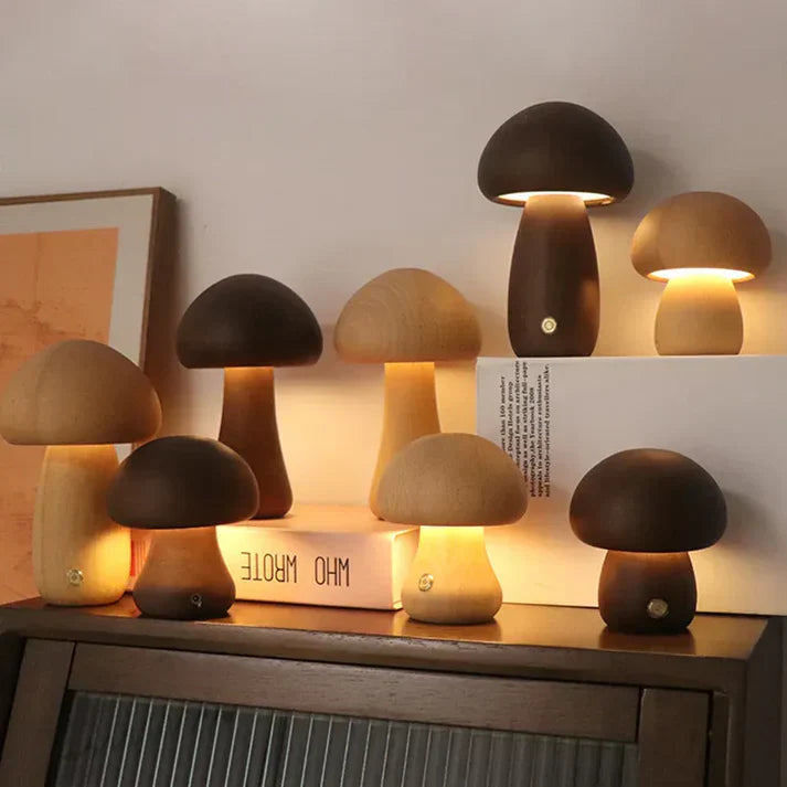 Devako CozyGlow | Einzigartige kabellose Pilzlampe