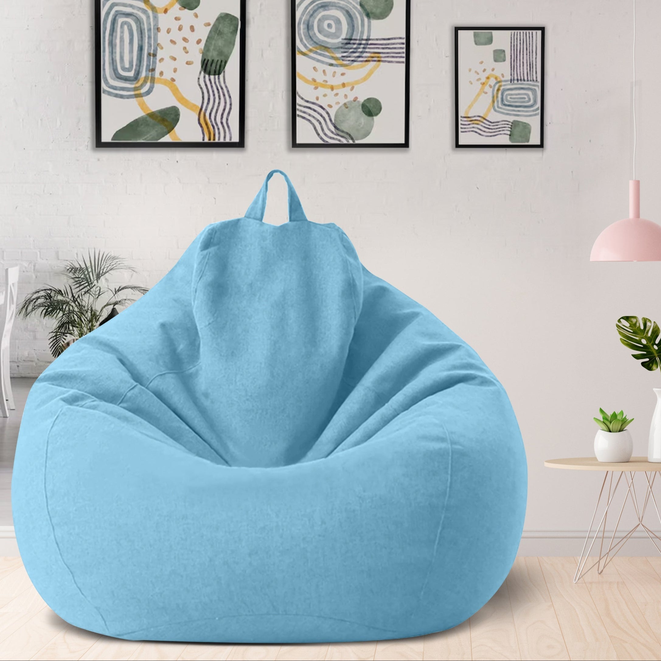Linumo – Sitzsack Leinen ergonomisch – ideal für Zuhause