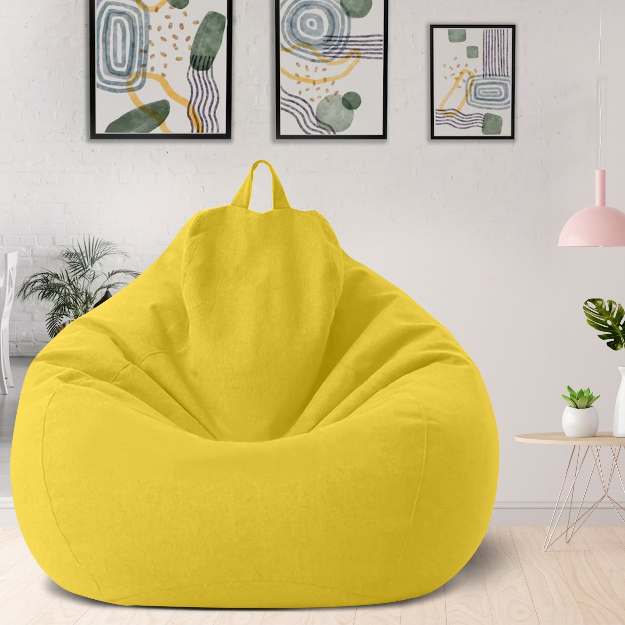 Linumo – Sitzsack Leinen ergonomisch – ideal für Zuhause