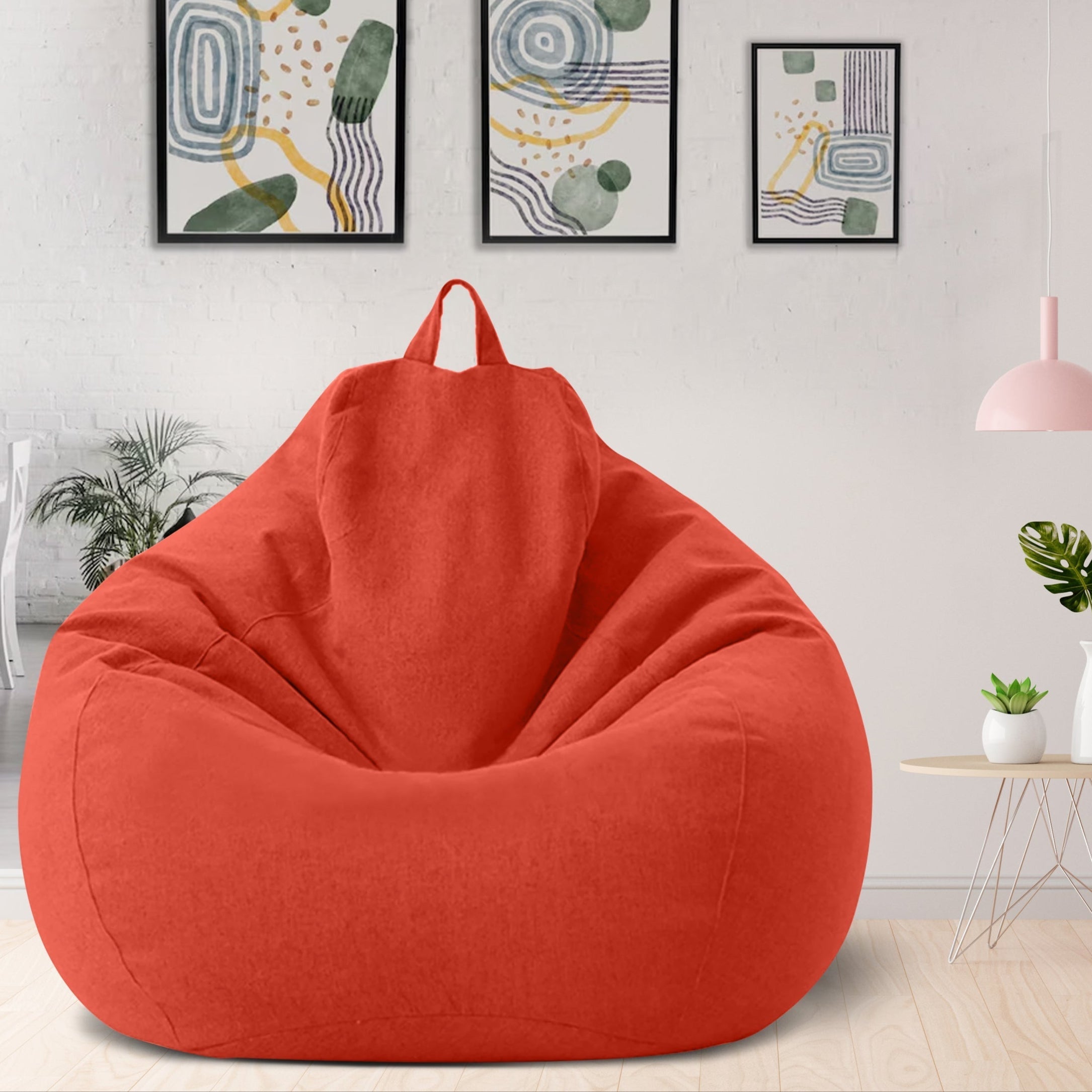 Linumo – Sitzsack Leinen ergonomisch – ideal für Zuhause