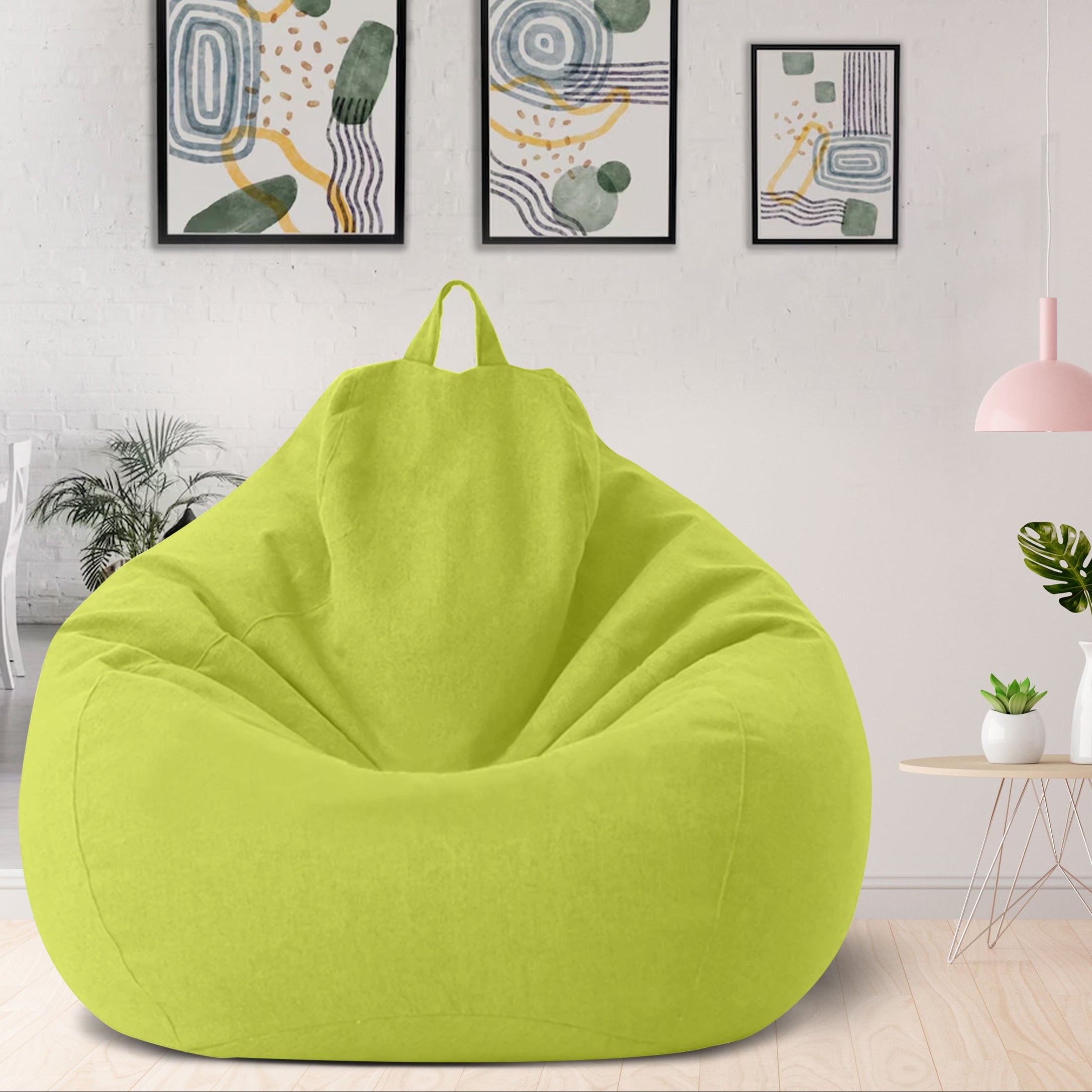 Linumo – Sitzsack Leinen ergonomisch – ideal für Zuhause