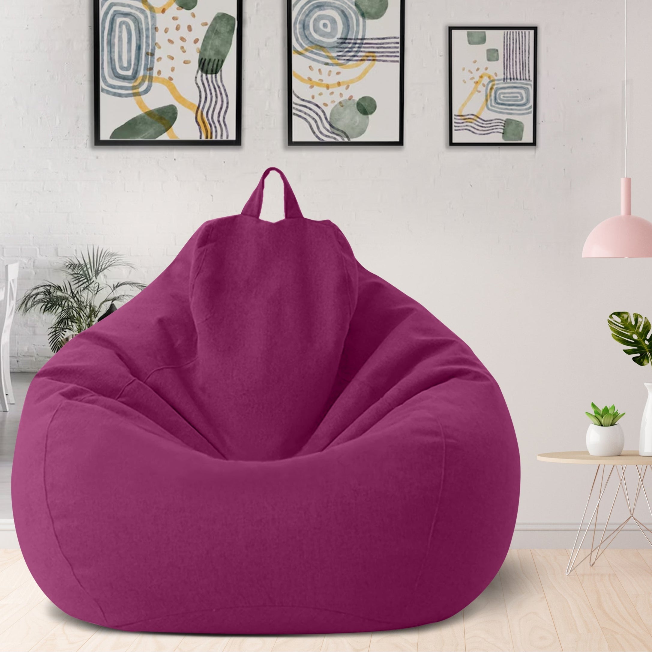 Linumo – Sitzsack Leinen ergonomisch – ideal für Zuhause