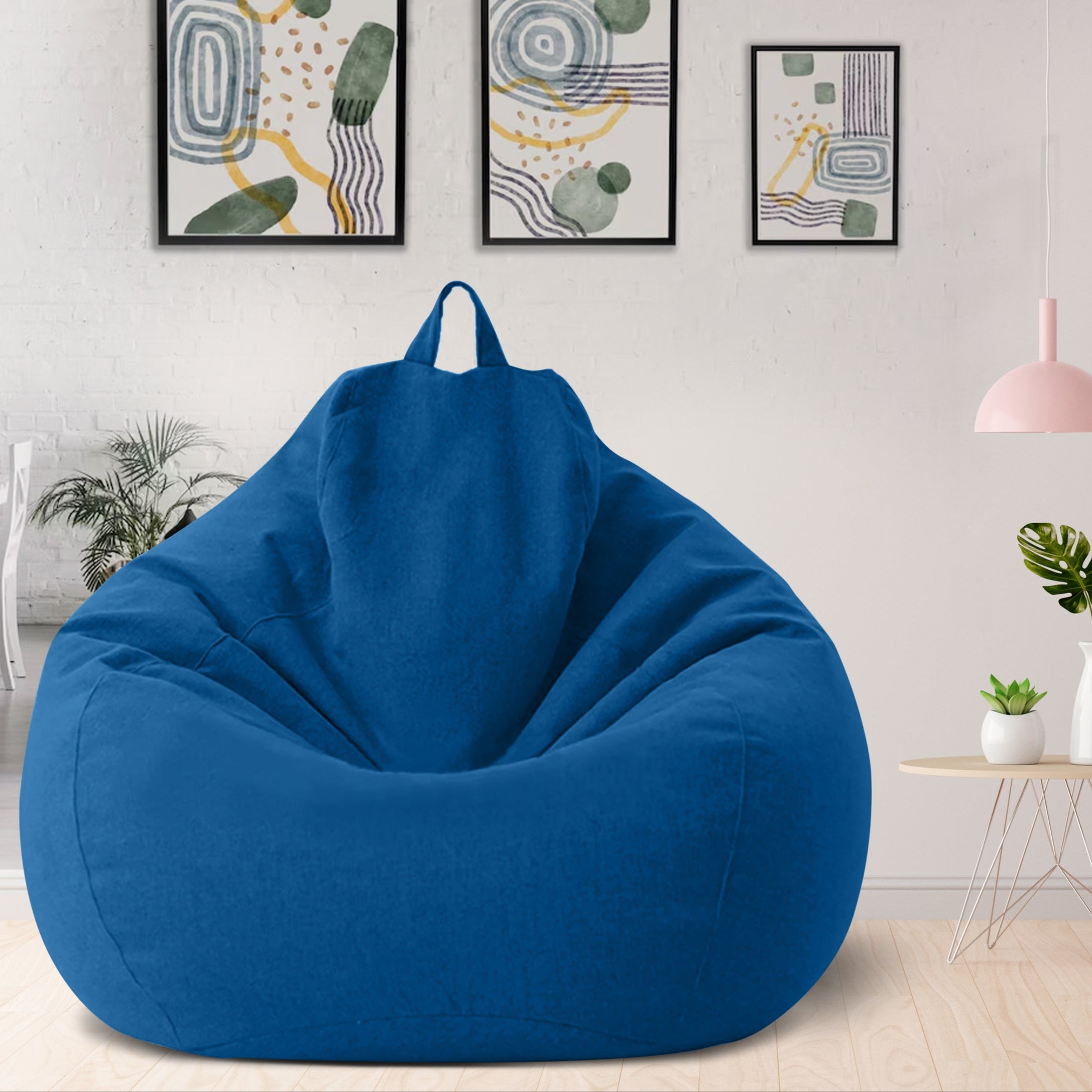 Linumo – Sitzsack Leinen ergonomisch – ideal für Zuhause
