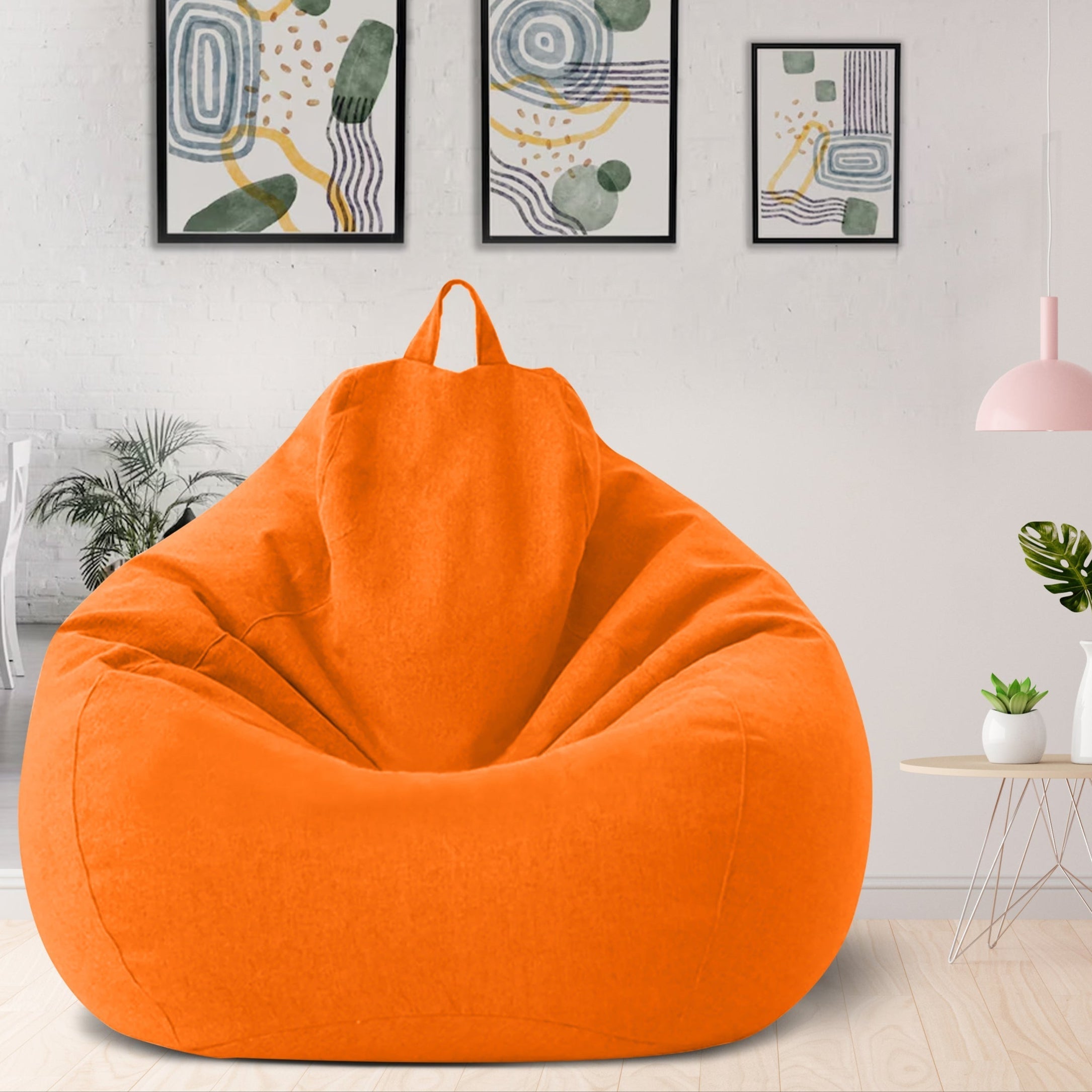Linumo – Sitzsack Leinen ergonomisch – ideal für Zuhause