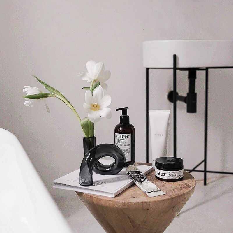 Lunavo – Hydroponisk vase & lysestage i glas i loop-design