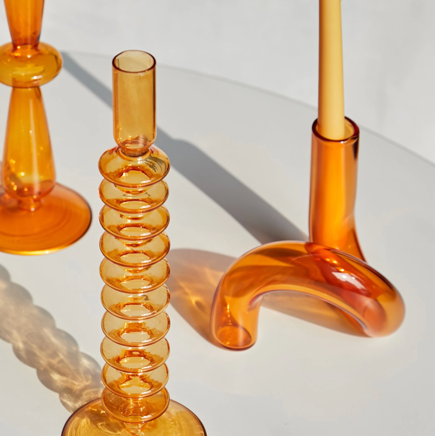 Lunavo – Hydroponisk vase & lysestage i glas i loop-design