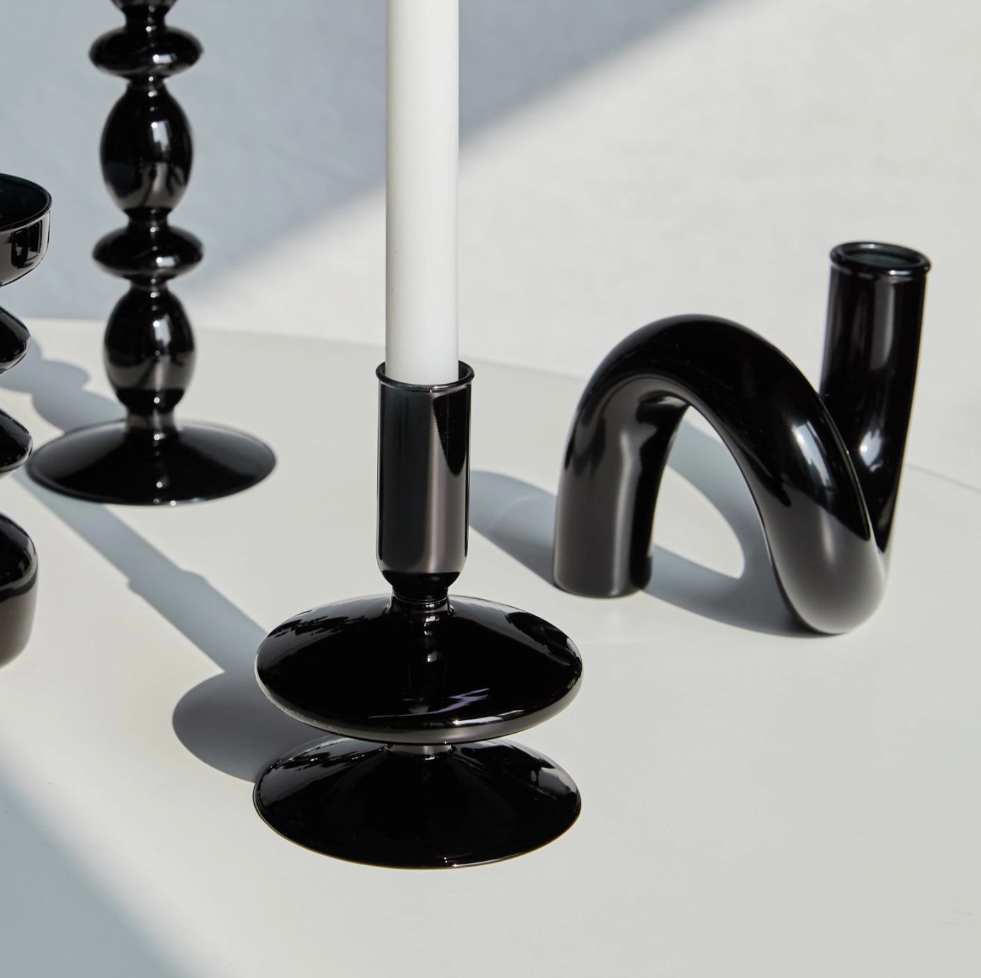 Lunavo – Hydroponisk vase & lysestage i glas i loop-design