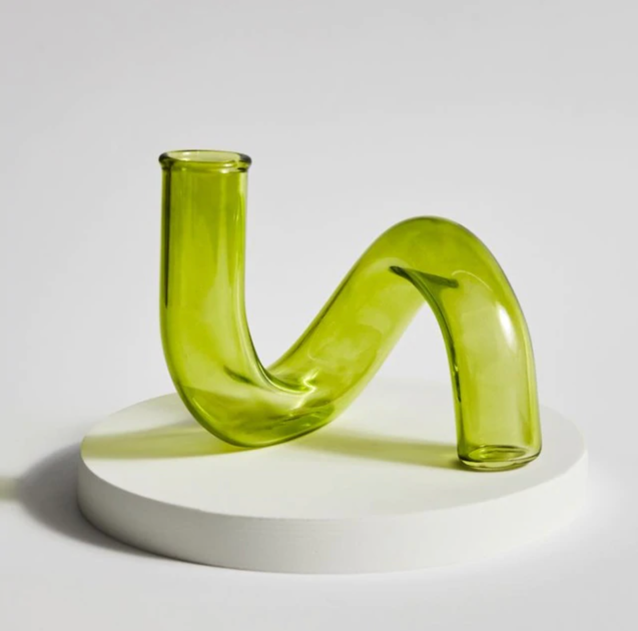 Lunavo – Hydroponisk vase & lysestage i glas i loop-design