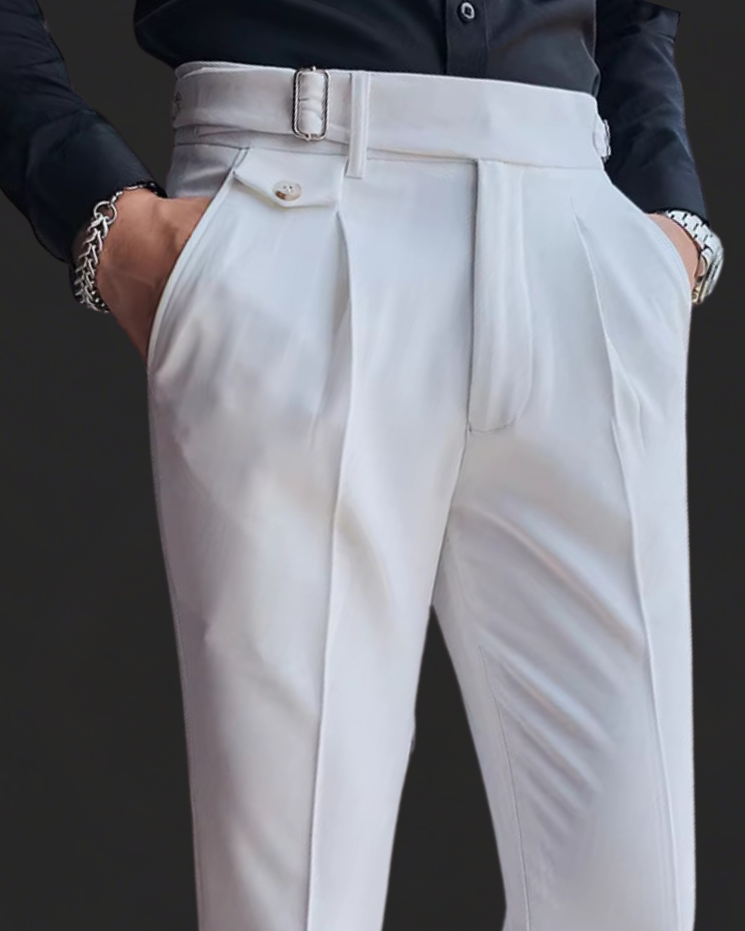 Pantaloni plissettati Marcello | Stile vintage britannico e vestibilità comoda