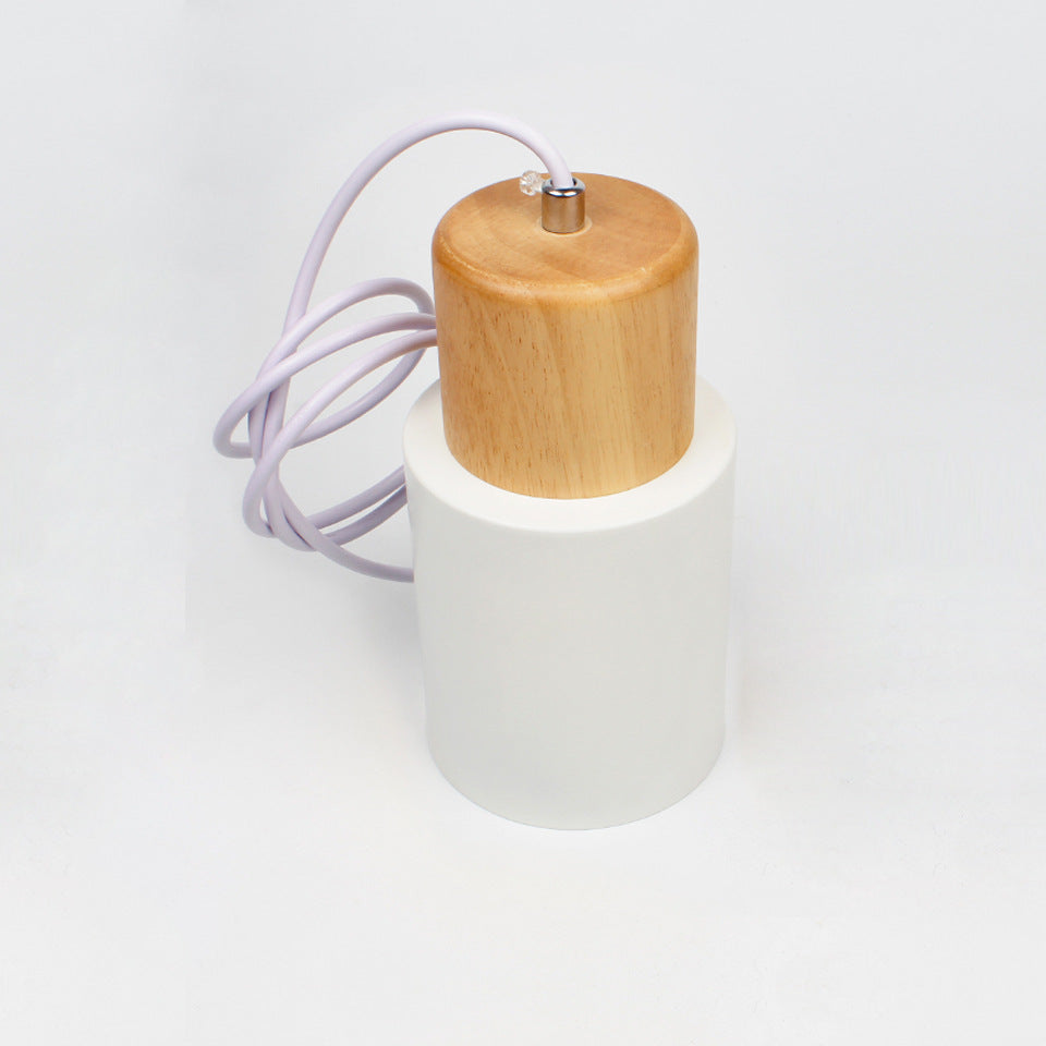 Suspension cylindrique en bois et métal Ingrid