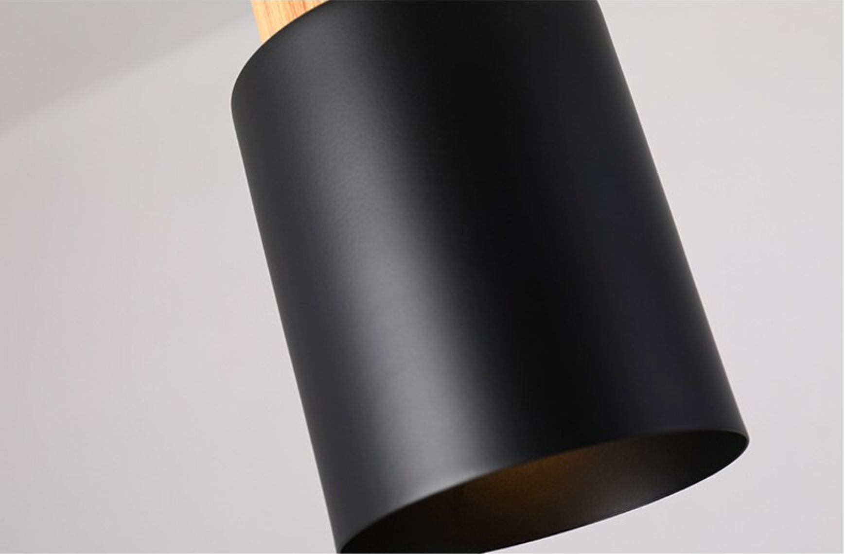 Suspension cylindrique en bois et métal Ingrid