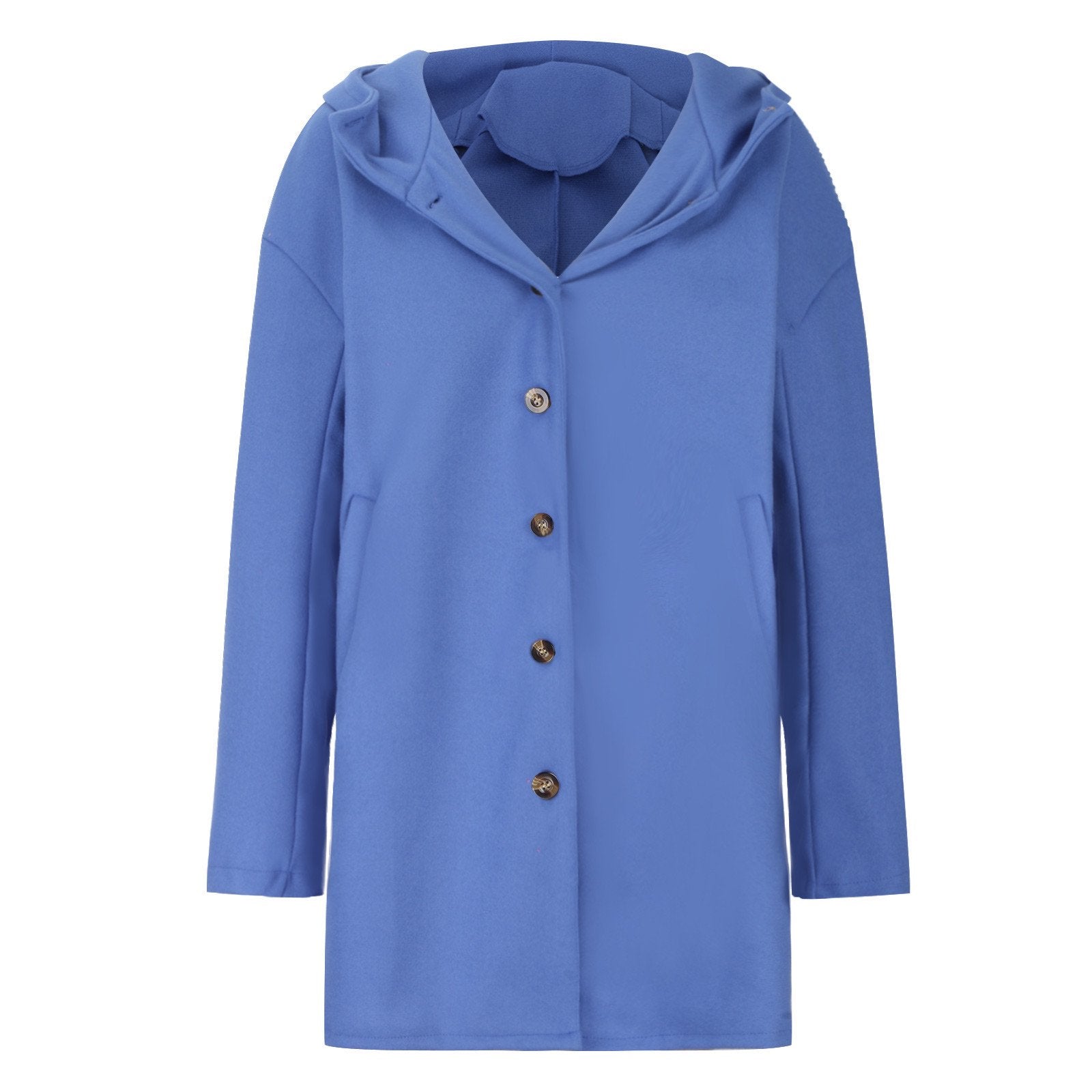 Damen Wintermantel mit Knöpfen & Taschen – stilvoll & kuschelig warm
