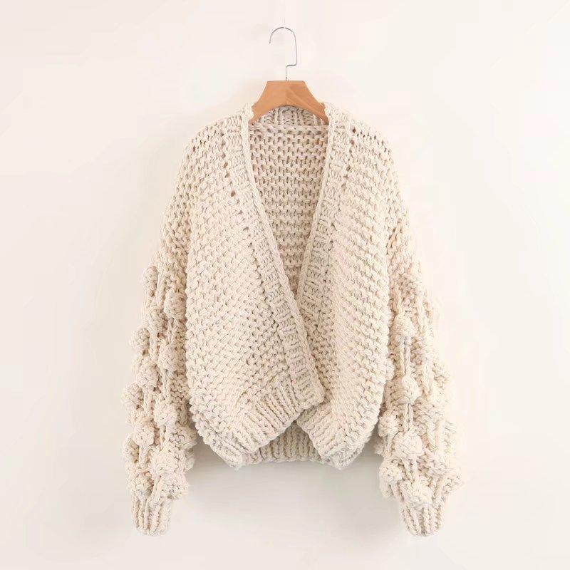 Devako Jennifer | Groft håndstrikket cardigan sweater