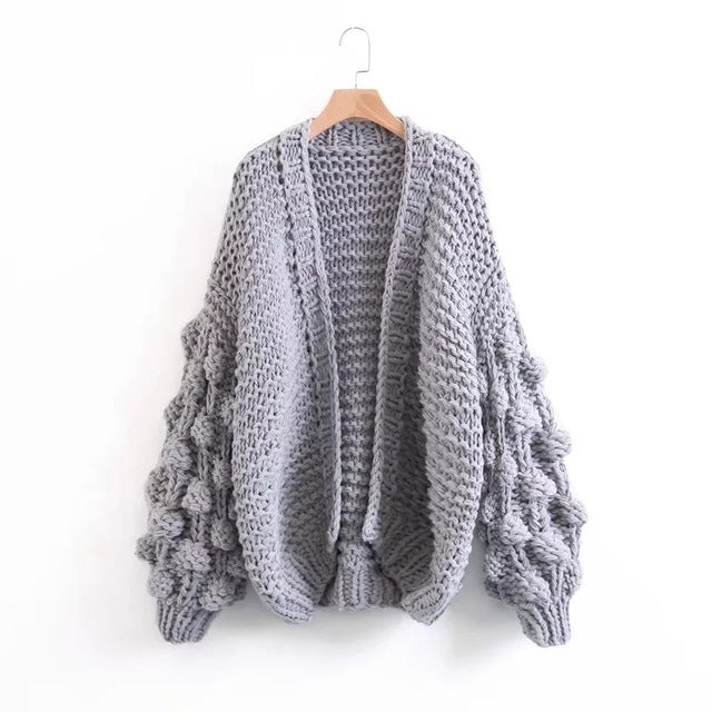 Devako Jennifer | Groft håndstrikket cardigan sweater