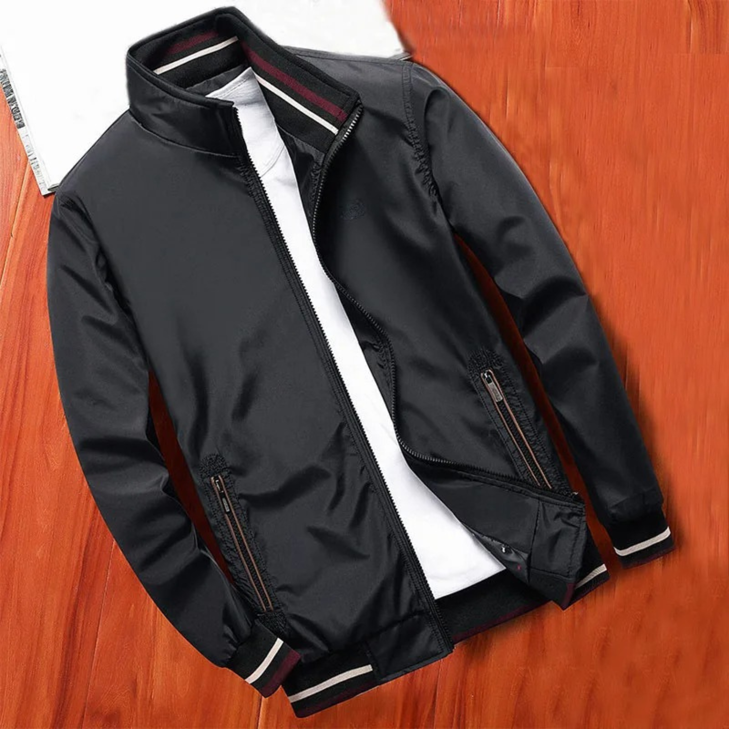 Eric | Sommerjacke für Herren mit Stehkragen und Reißverschlusstaschen