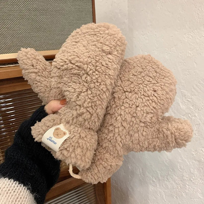 Weiche Damen-Teddyfäustlinge - Mila