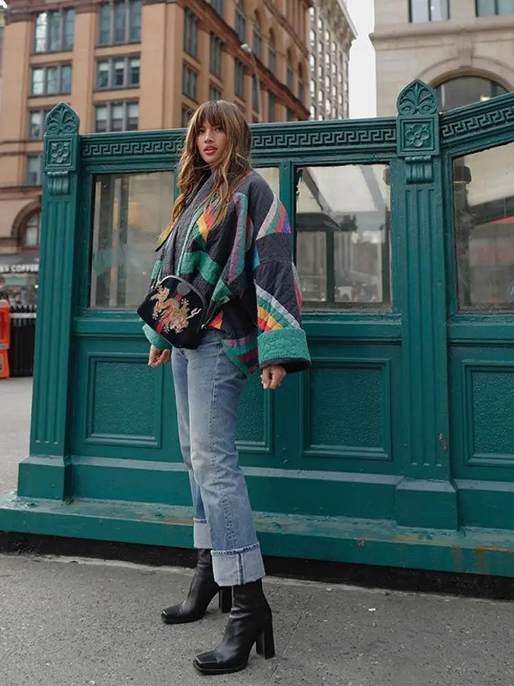 Veraia Jacket | Stylische Vintage Boho Jacke für Frauen mit einzigartigen Prints