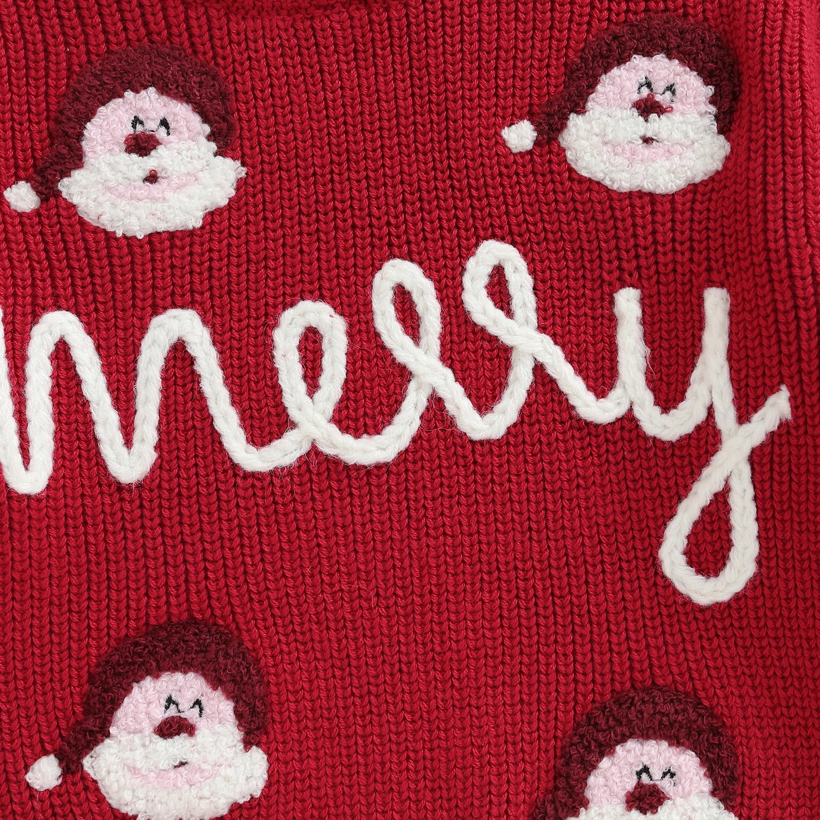 Kersttrui voor Peuters met Kerstman Borduursel en Lange Mouwen, Comfortabel en Feestelijk 4