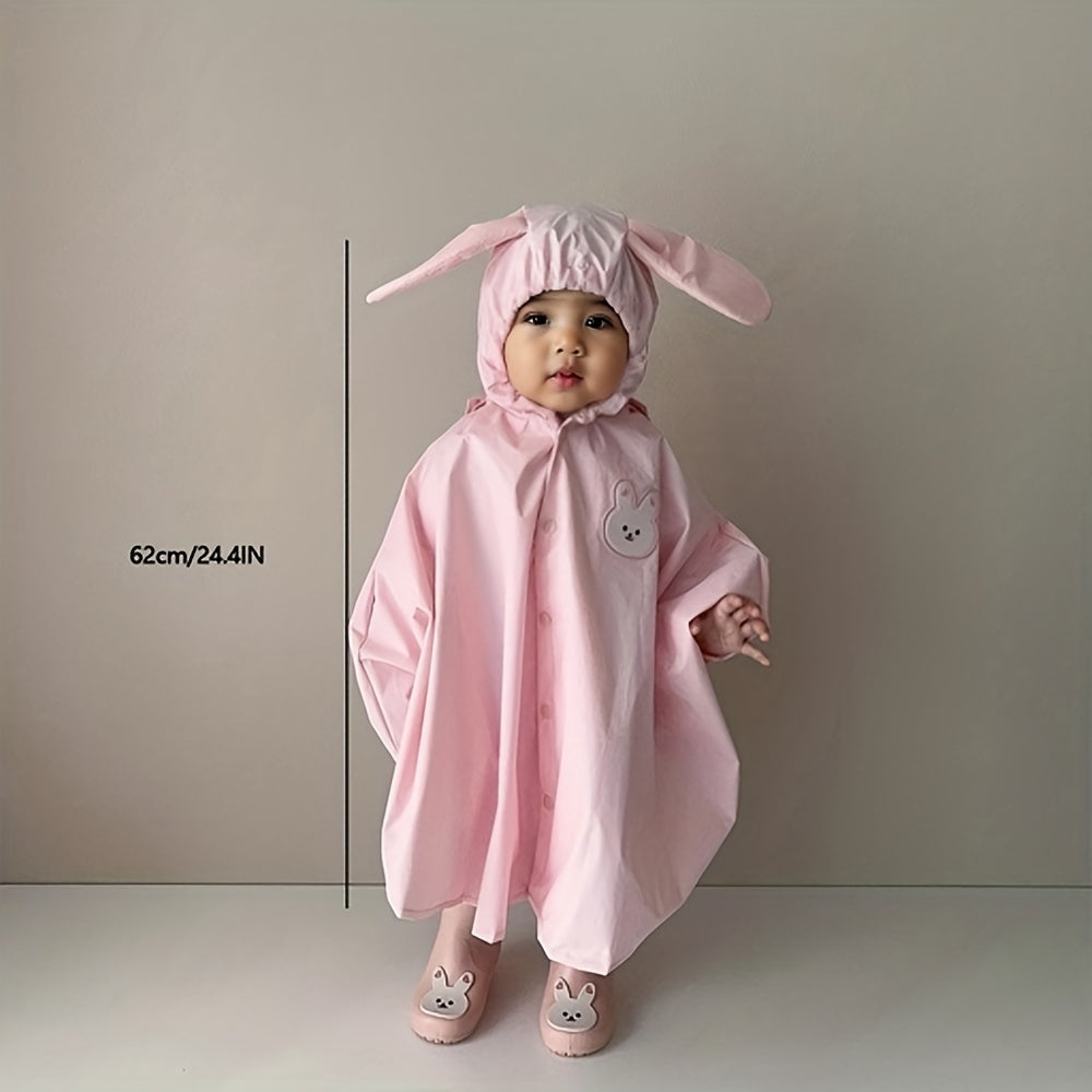 Kinder Regenjacke mit Bären- oder Hasenmotiv – Wasserdicht & Leicht