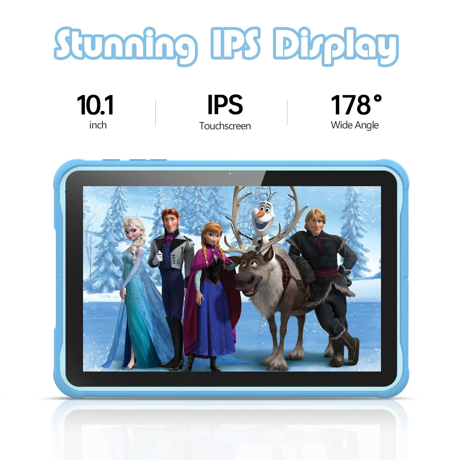 Pritom – Kinder-Tablet 10 Zoll Android 13, 64GB Speicher mit Schutzhülle