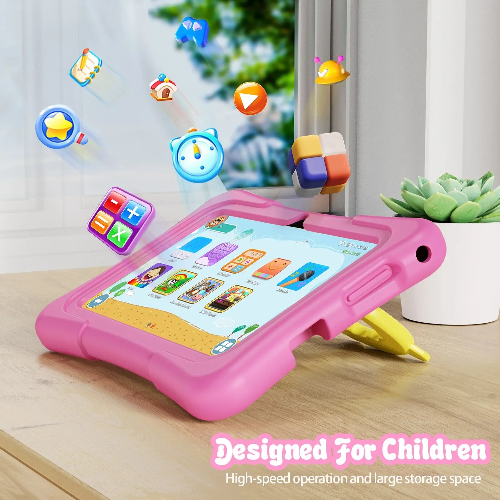 EduTab – Kinder-Tablet 7 Zoll Android 11, 32GB mit Dualkamera
