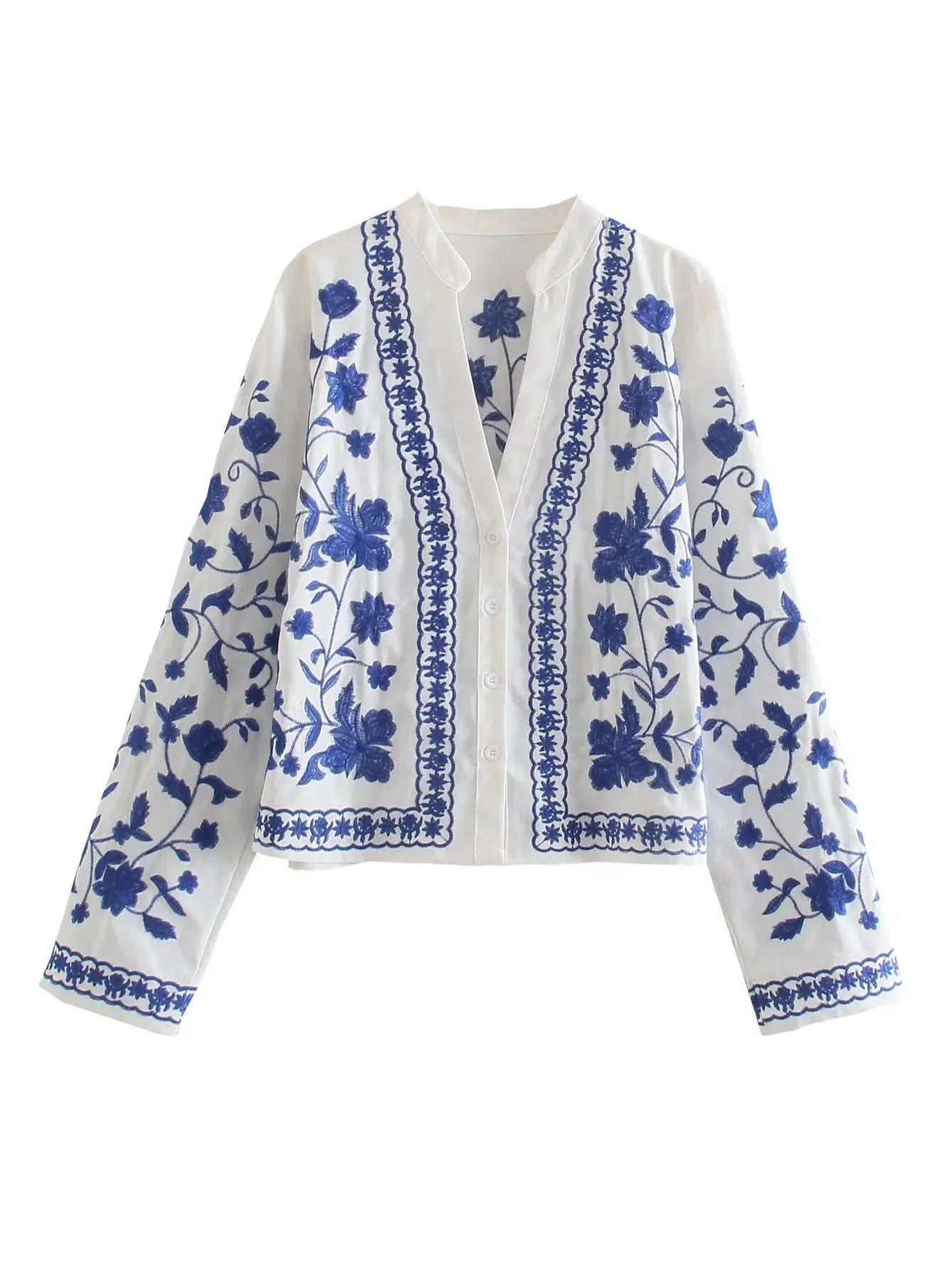 Amelina - Frühlingshafte Strickjacke mit Blumenmuster für Frauen