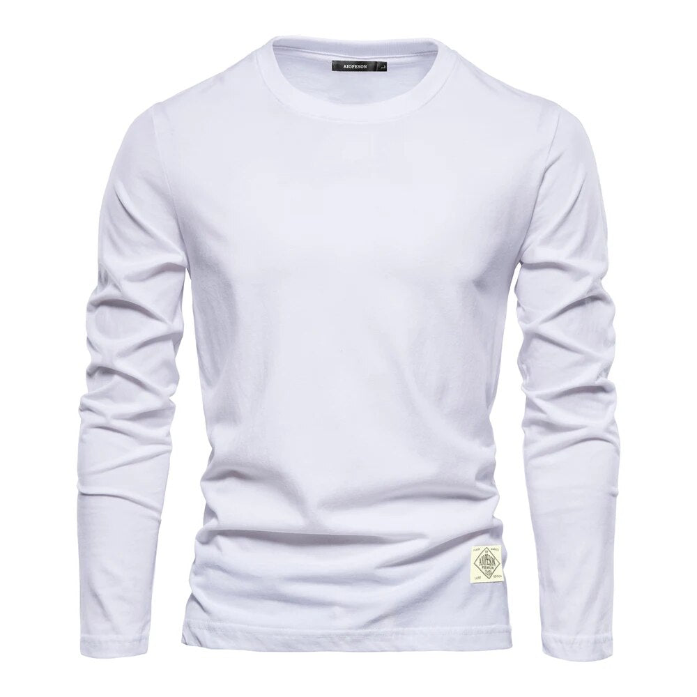 Zeitloses klassisches Langarm-T-Shirt - Roberto
