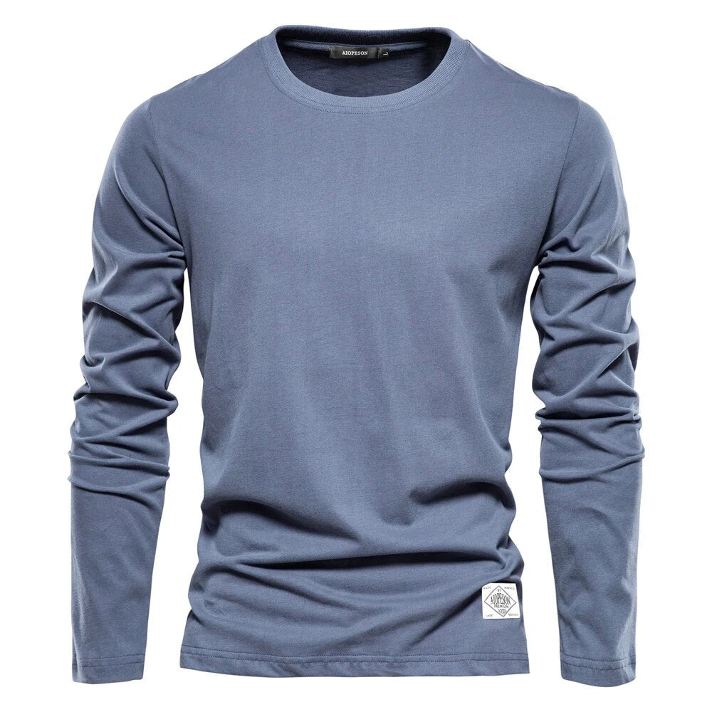Zeitloses klassisches Langarm-T-Shirt - Roberto