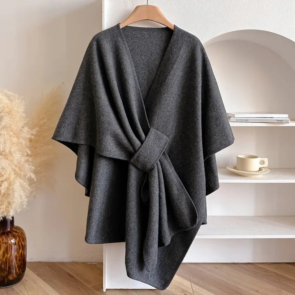 Poncho pour femme – Tissu doux, coupe ample et polyvalent à porter