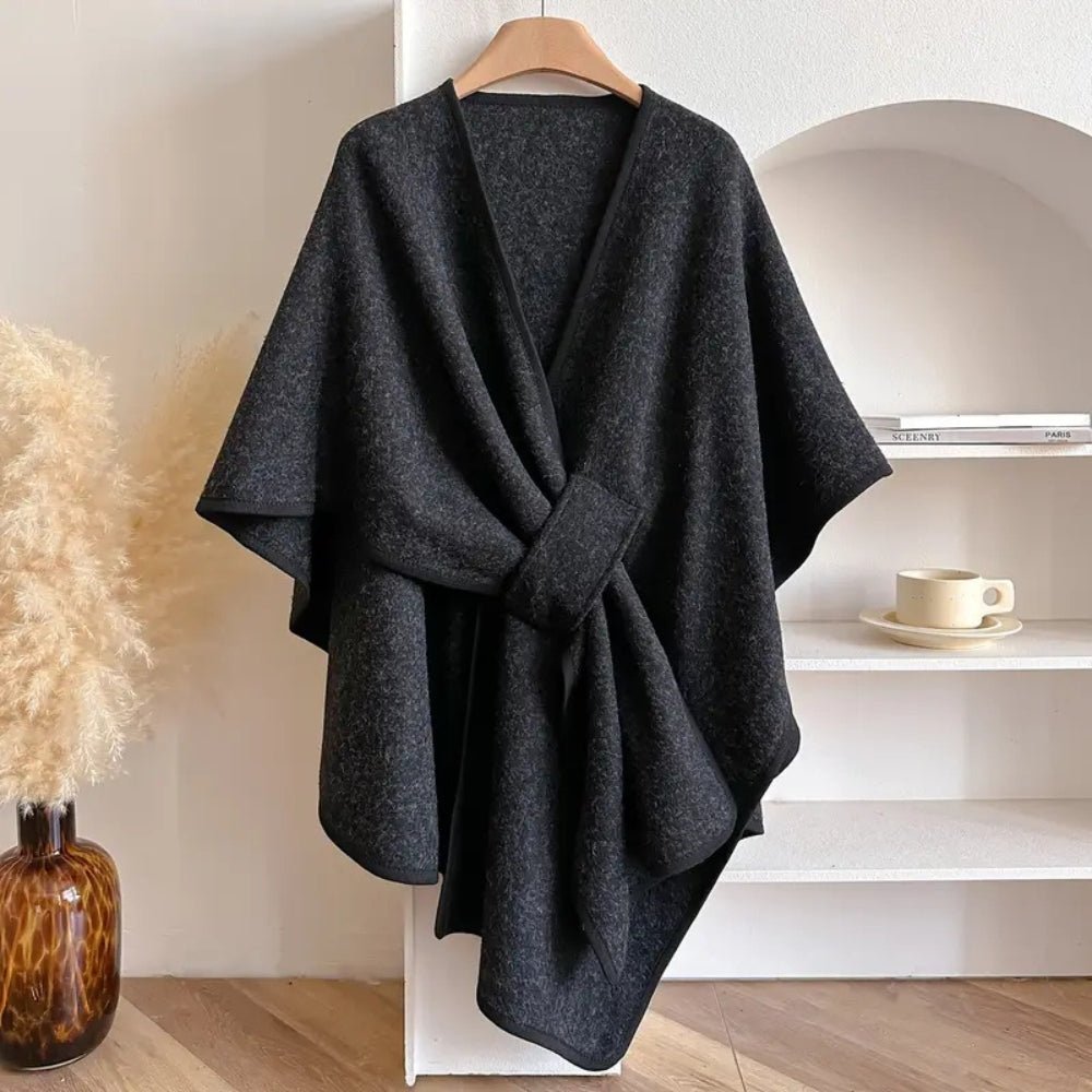 Poncho pour femme – Tissu doux, coupe ample et polyvalent à porter