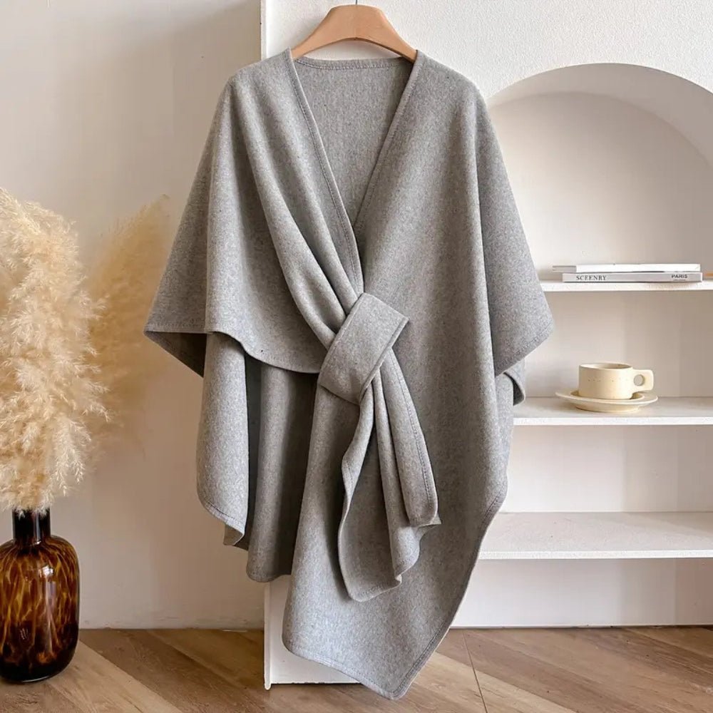 Poncho pour femme – Tissu doux, coupe ample et polyvalent à porter