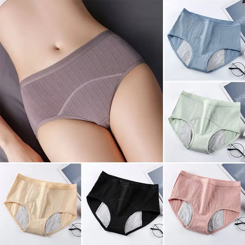 Devako Auslaufsichere Menstruationsslips Hohe Taille 3-teilig - Ellasandra