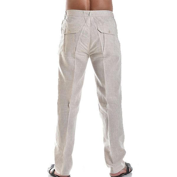 Pantaloni estivi di lino per uomo – Casual e traspiranti