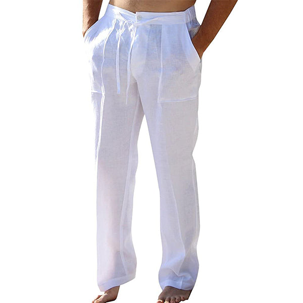 Pantaloni estivi di lino per uomo – Casual e traspiranti
