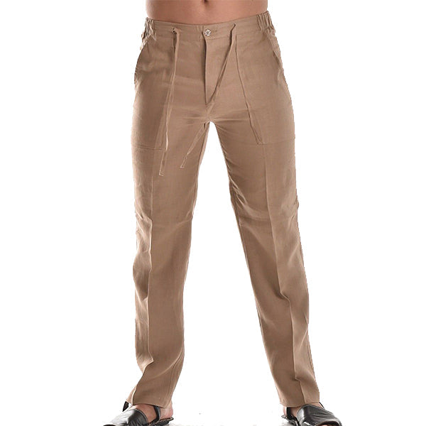 Pantaloni estivi di lino per uomo – Casual e traspiranti