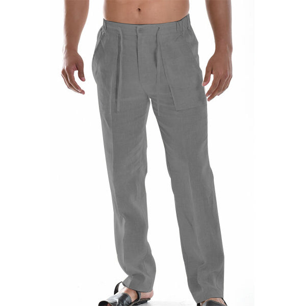 Pantaloni estivi di lino per uomo – Casual e traspiranti
