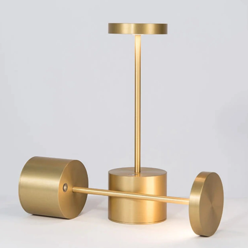Lumivio – Trådløs LED-bordlampe med dæmpning, metal, bærbar