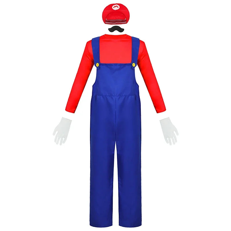 PixelPlay Grüner Klempner Kostüm – Cosplay-Outfit mit Hut & Handschuhen