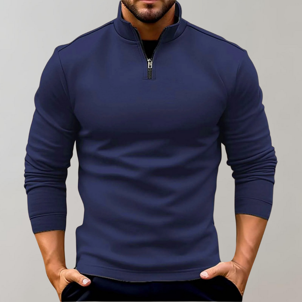 Herren-Rollkragenpullover mit Reißverschluss - Keith