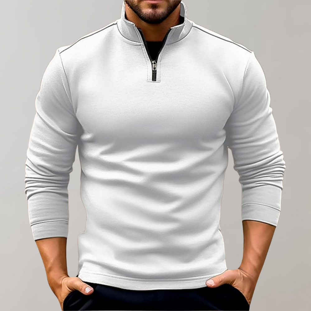 Herren-Rollkragenpullover mit Reißverschluss - Keith