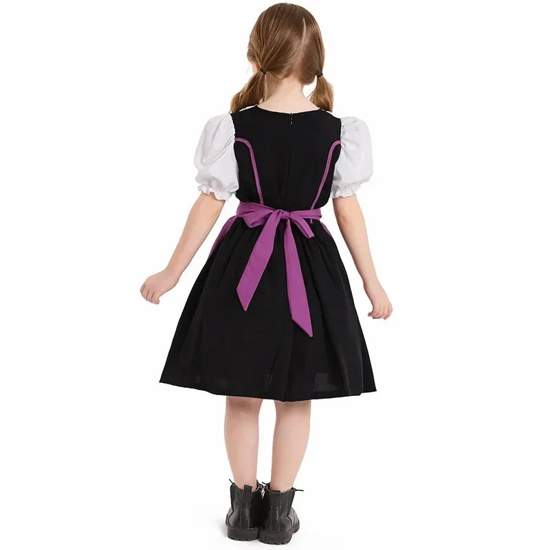 BavariaKids – Mädchen Dirndl Kleid mit Schürze – Perfekt fürs Oktoberfest