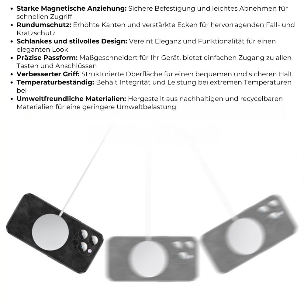 Deer – iPhone-Hülle Leder stoßfest & elegant – ideal für Alltag & Büro