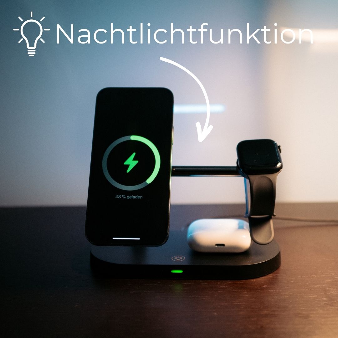 MultiCharge Pro stazione di ricarica 3-in-1 – ricarica wireless per 3 dispositivi