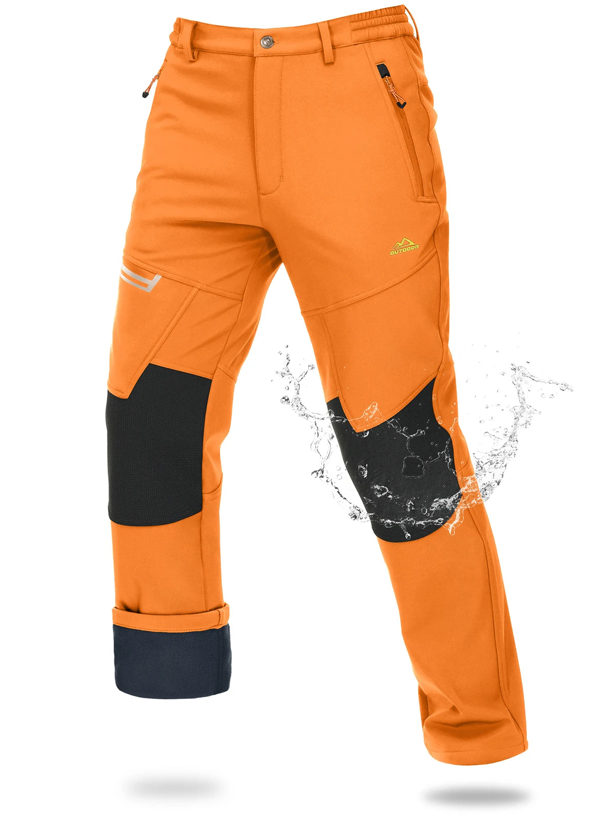 Magcomsen – Pantaloni da sci softshell da uomo, impermeabili e caldi per l'inverno