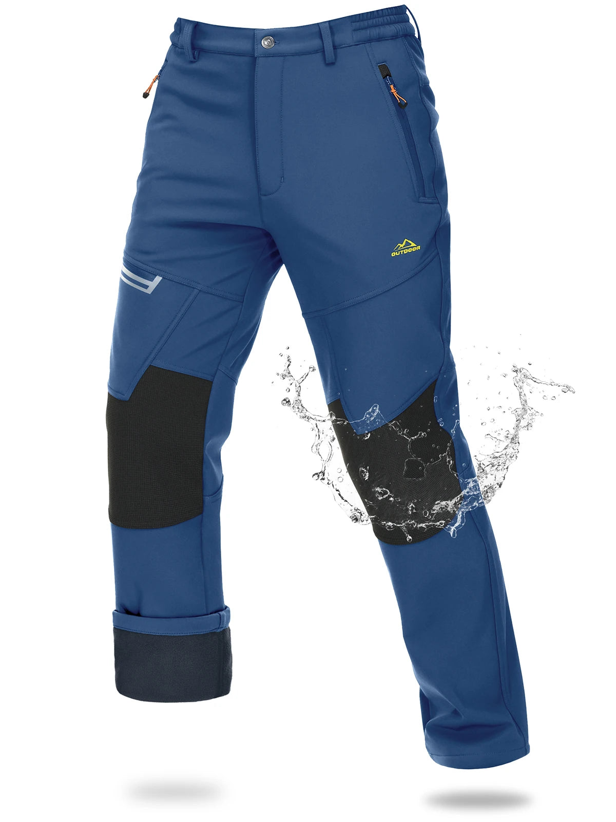 Magcomsen – Pantaloni da sci softshell da uomo, impermeabili e caldi per l'inverno